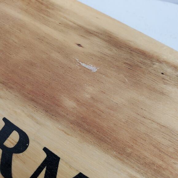 Vintage Farmhouse Wood Footed Cutting Board Trivet 19x8x2 Inch Farm To Table - Picture 7 of 8